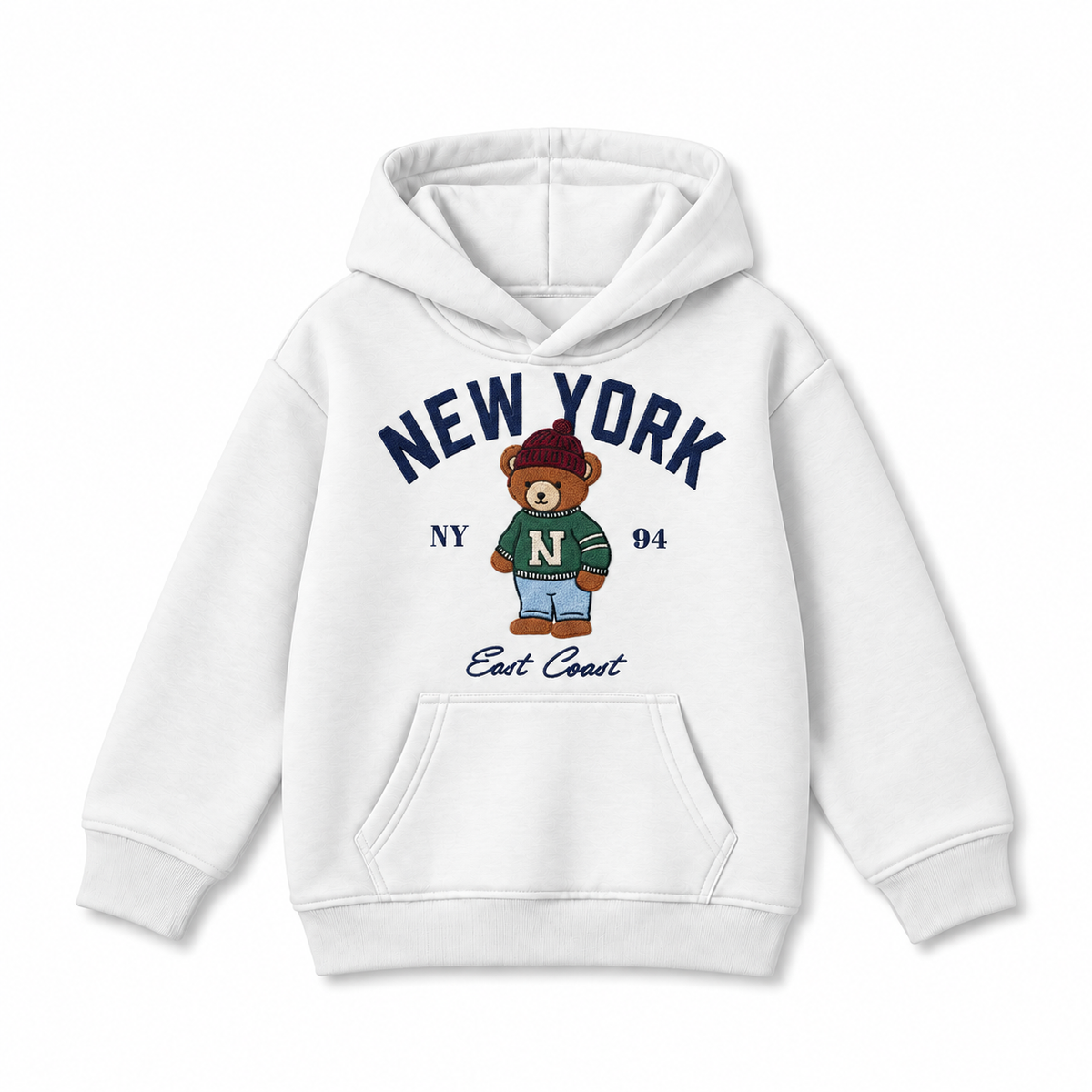 New York bear Kids Hoodie