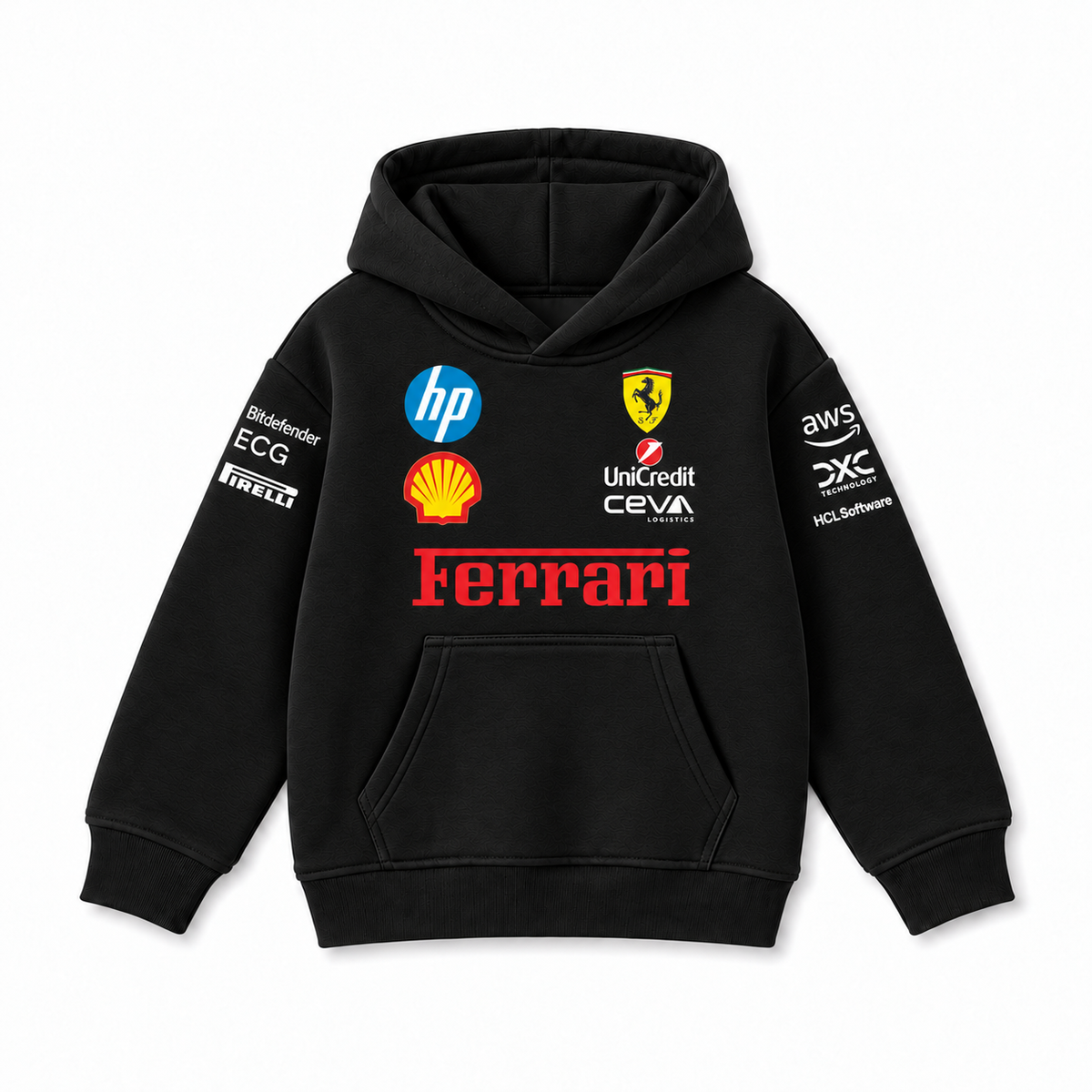 Ferrari motorsport kids hoodie