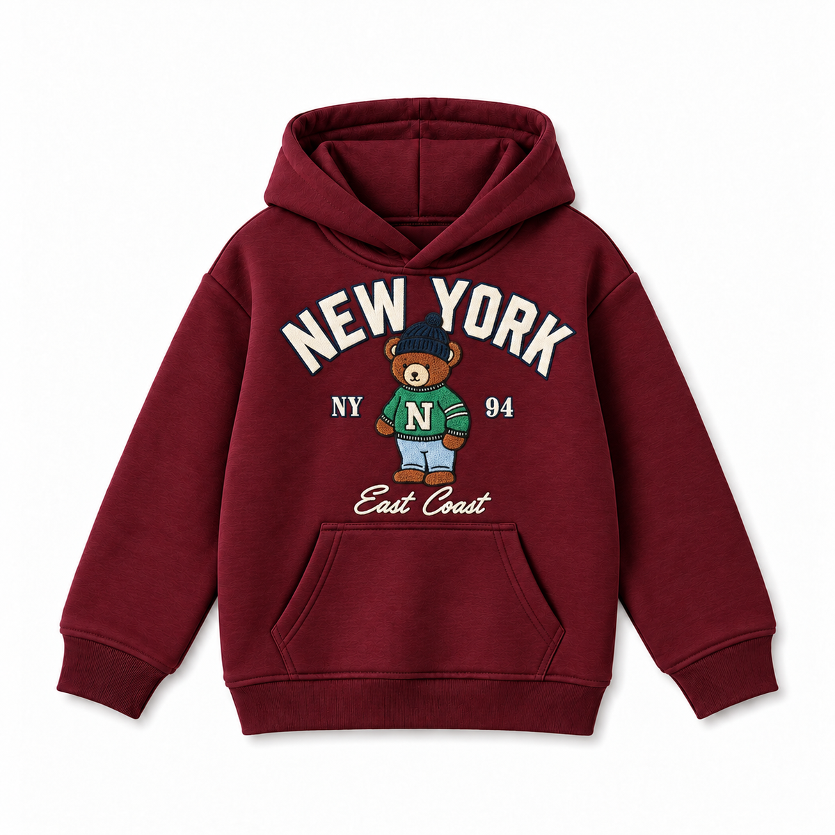 New York bear Kids Hoodie
