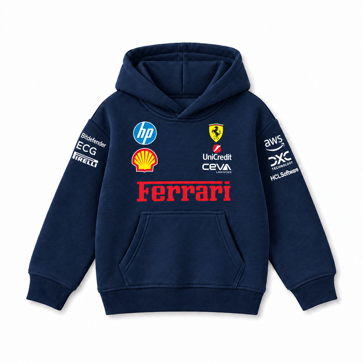 Ferrari motorsport kids hoodie