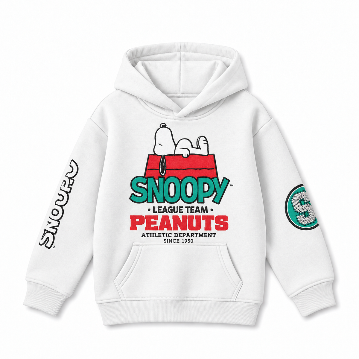 Snoopy collegiate kids' hoodie
