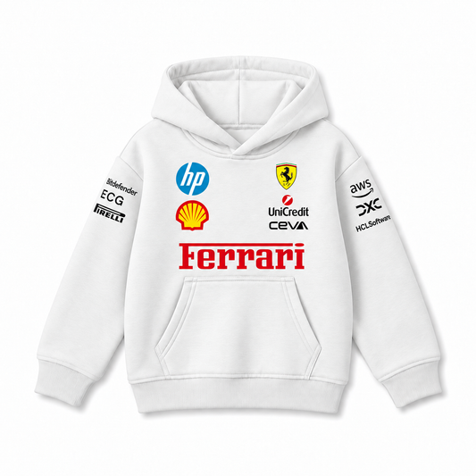 Ferrari motorsport kids hoodie